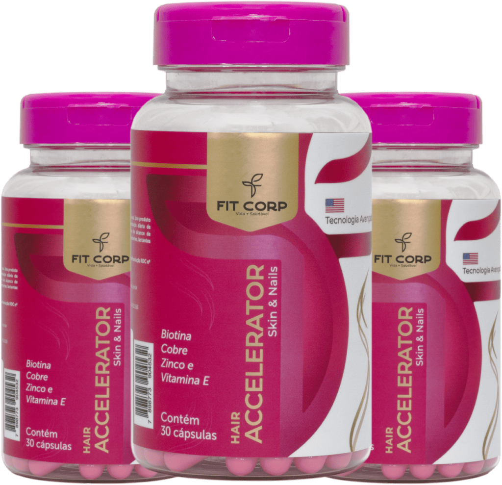 Kit com 3 potes de Hair Accelerator