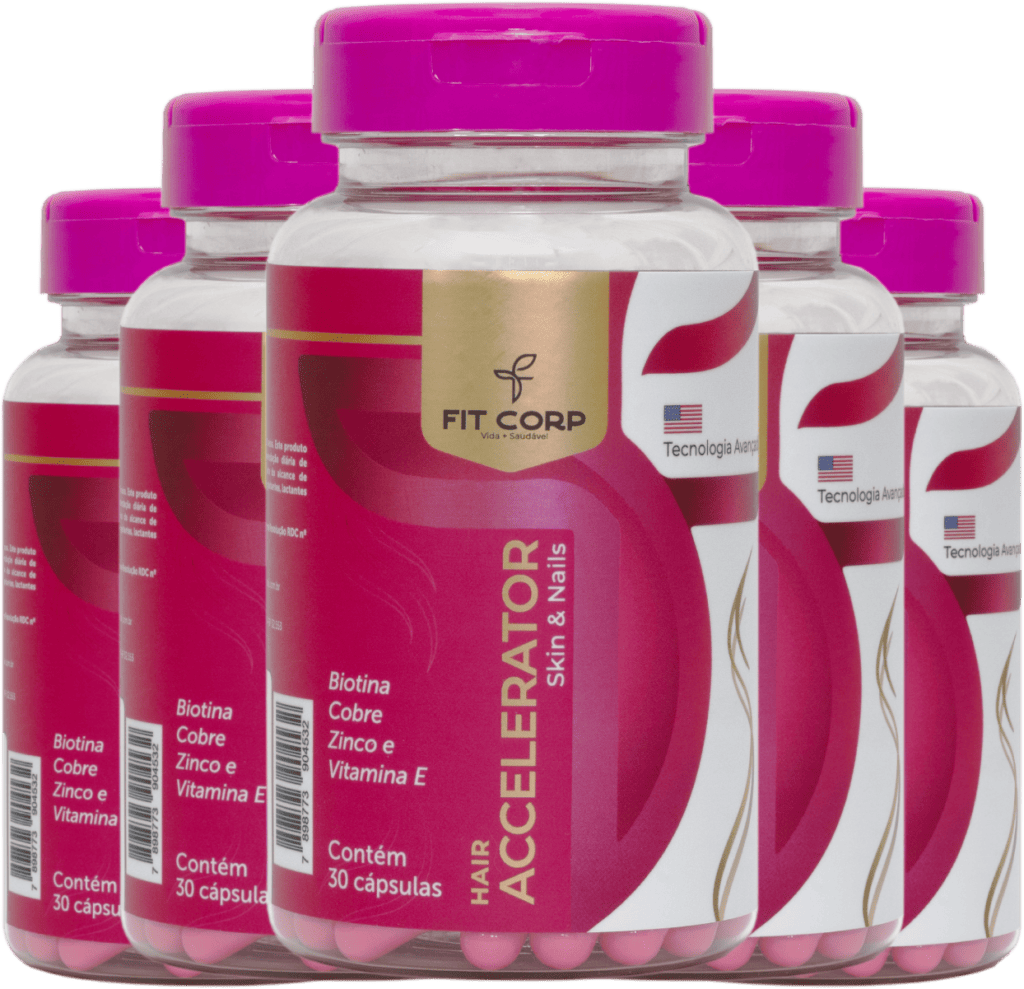 Kit com 5 potes de Hair Accelerator